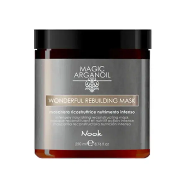 Интензивно подхранваща реконструираща маска за увредена стресирана коса - Nook Magic Arganoil Wonderful Rebuilding Mask- 250ml