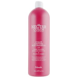 Запечатващ цвета професионален кисел шампоан за боядисана коса  - Nook The Nectar Color Capture Acid Shampoo- 1000ml