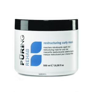 Реструктурираща маска за къдрава, чуплива, непокорна и склонна към наелектризиране коса–PURING -REHAB- 500ml