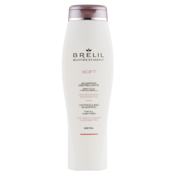 Мек шампоан за лесно разресване и разплитане на всеки тип коса- Brelil -  Biotreatment Soft Untangling Shampoo 250ml - Всичко за косата