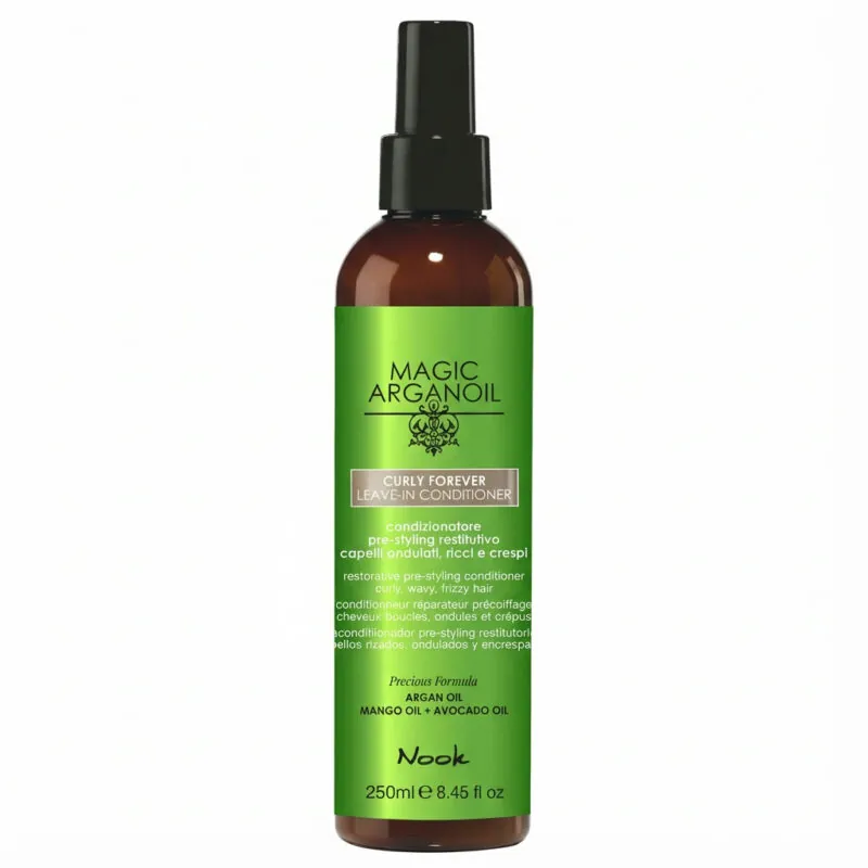 Възтановяващ балсам за къдрава коса - Nook Magic Arganoil Curly Forever Leave-In Conditioner 250 ml