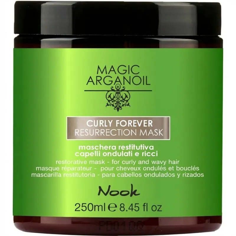 Регенерираща маска за къдрава и чуплива коса Nook Curly Forever Resurrection Mask 250ml